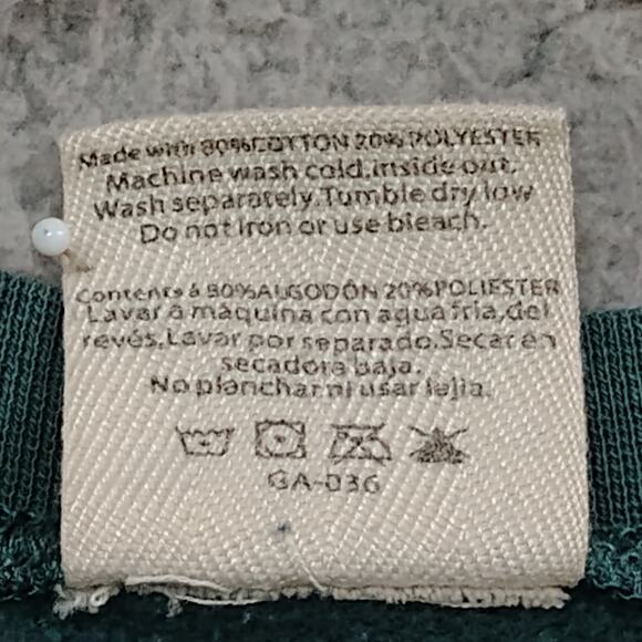 Soft As A Grape Sweatshirt Size Large Green with "Boston" Patched in White - Picture 7 of 9